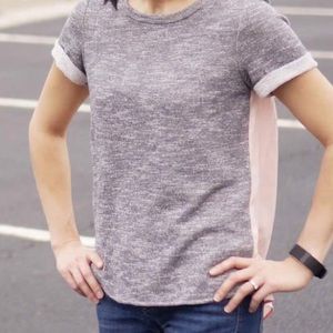 Two Toned Sweatshirt Top